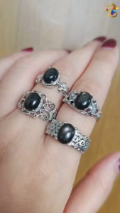 Hypersthene Titanium Adjustable Rings (9 Designs)