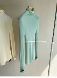 Mint Green High Neck Seamless Fitted Tunic