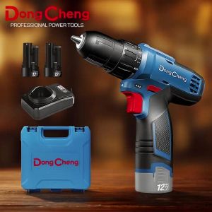ส่งฟรี !! สว่านกระแทกไร้สาย 10.8V 12V(MAX) แบต 2 ก้อน + แท่นชาร์จ 1 ก้อน Dongcheng(DCดีจริง) DCJZ1202i(TYPE E)