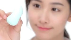 1 ชิ้น ฟองน้ำแต่งหน้า ใช้ได้ทั้งแบบแห้งและเปียก(สุ่มสี)