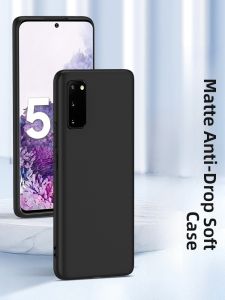 Henyou | Matte Silicone Phone Case For Samsung S20 Series Full Lens Protection Anti-Fall Mens Style Protective Shell Business Creative
