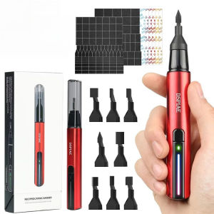 DSPIAE DIY ES-A Reciprocating Sander Electric Grinding Pen Plastic Model Sanding Paper Head for Military Model Craft Tools Hobby