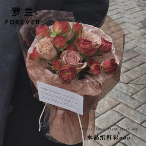 Roland Crystal Paper Floral Packaging Paper Semi-Transparent Color Glass Paper for Flowers Artistry Waterproof Opp Film