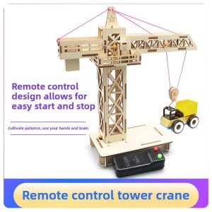 Remote Control Tower Crane Lifting Crane Diy Models & Building Toy Science &Education Model Toy For Children Gift Toy