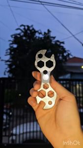 Kunci Pas Segi Enam Multifungsi untuk Reparasi Sepeda 10 in 1