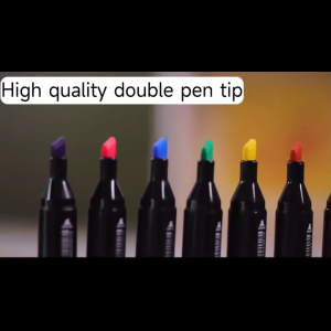 2in1ปากกาเมจิกสี ปากกาเน้นข้อความ ปากกามาร์กเกอร์ ชุดระบายสี ปากกกาวาดภาพ ชุดระบาย 2 หัว Marker หัวคู่ 12/24/30/36/40/48/60/80 /120สีาสีจดสรุป ปาก