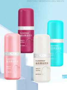 Portable Chewable Probiotic Dental Tablets Toothbrush Alternative ens Breath Cleans Teeth on the Go Oral Care Tablets