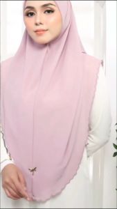 Tudung Sulam Anissa Instant Bawal Sulam | Tudung Labuh Bdg 50