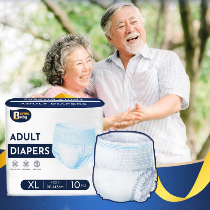Soft Breathable Adult Pull Up Diapers With 1000ml Absorbency