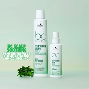Dầu Gội Và Tinh Chất Schwarzkopf BC Scalp Soothing Cân Bằng Và Làm Dịu Da Đầu 250ml-100ml