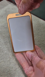 Metal ID Card Case with PVC Cover - Premium Metal CardHolder for Identification - T-1441