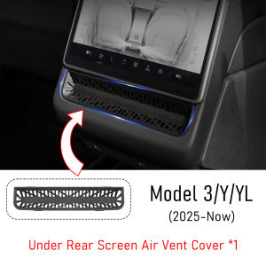 Air Vent Cover for Tesla Model Y Juniper Model 3 Model YL 2025 2026 Rear Screen Air Conditioner Outlet Vent Grille Accessories