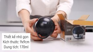 Dụng cụ xay tỏi ớt thực phẩm Lebenlang LBL3888 dung tích 180ml dây kéo tiện lợi lưỡi dao 3 cánh siêu bén - hàng chính hãng