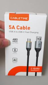 CABLETIME 5A Cáp USB C Sang USB A Tốc Độ Cao Cáp Truyền Dữ Liệu 480Mbps Cho Điện Thoại Máy Tính Xách Tay - Cáp Chuyển Đổi Loại C