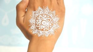 Henna Instant Putih - Hena Tato Pengantin - Sticker Hena