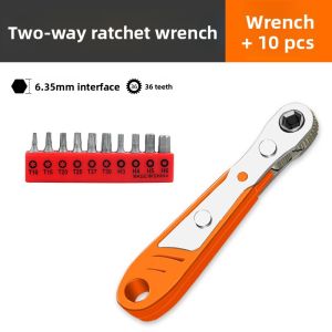 HUANGXIAOCHAO | Reversible Ratchet Screwdriver Set Magnetic Wrench