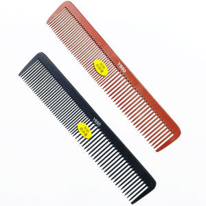 Professional Men Haircut Push Comb Anti-Static Long Tooth Ultra-Thin Hairdressing Flat Head Double-Sided Hair Styling Comb Bakelite Hard Comb