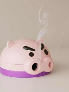 2025 New Plump Left Gate Resin Mosquito Coil Tray Anti-Mosquito Tool Mosquito Coil Box Colorful Pencil Shin Chan Ornaments