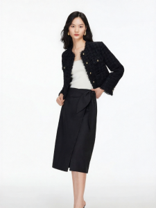 Vero Moda | Spring Waist Knot Hem Split High Waist Skirt