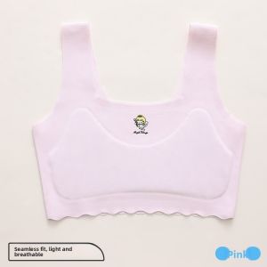 Miiow | Cat Girl Childhood Underwear Development Stage Girls Bra Thin Seamless Vest For Primary And Middle School Students