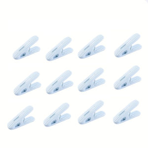 12Pcs Outdoor Garden Clothespins Windproof Fixed Clothes Clips Socks and Bed Sheet Drying Clips Multifunctional Clothespins