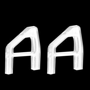 2Pcs Transparent Horizontal Stand For PS5 Slim / Pro Acrylic Triangle Base Holder Support Storage Stand for PS5 Slim Accessories