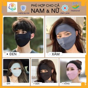 Khẩu Trang Chống Tia U.V Phù hợp Cho Cả Nam Nữ | Khẩu Trang Chống Nắng Kín Cả Mặt