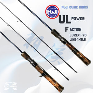 New Fishing rod | Spinning/Casting rod | FUJI guide rings| UL power/F action | lure:1-7g/line:1-5LB | Solid wood handle | Carbon rod | length: 1.45m/1.65m/1.8m