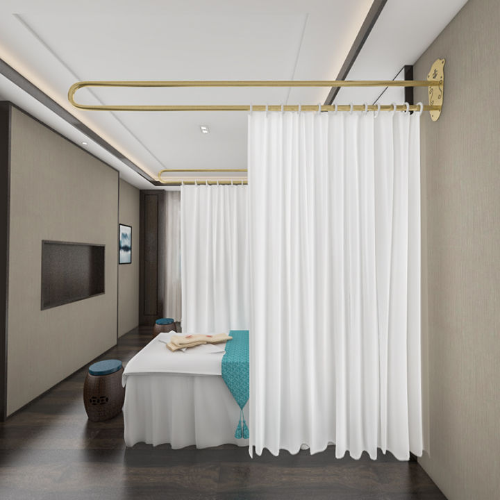 Iron UShaped Curtain Rod Facial Bed Partition Curtain Pavilion of