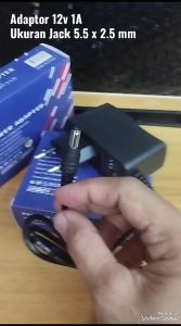 Adaptor Led CCTV 12V 1A jack 55 x 25 mm trafo adaptor 12V1A