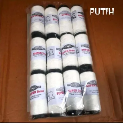 Benang Jahit Isi 12 Biji Warna/Hitam/Putih