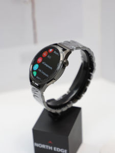 NORTH EDGE ET485 AMOLED Full Touch Screen Smart Watch ECG Micro Physical Examination Blood Glucose Blood Pressure Sleep Monitoring Compatible with IOS Android System Hypertension IP68 Waterproof