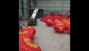 โคมไฟ กันแดดกันน้ำ Chinese Lanterns ขนาด 40cm / 50cm สีแดง โคมประดับตกแต่งวันตรุษจีน