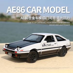 LEO 1:32 INITIAL D Toyota AE86 Diecast Metal Car Model Toy Cars For Boy Children Toys Hobbies Vehicle Kids Gift