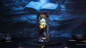 CUTEBEE  DIY Book Nook บ้านตุ๊กตาDIY บ้านของเล่น ของจิ๋ว บ้านจิ๋ว diy ตัวต่อไม้ (The Gate of Wonderland)