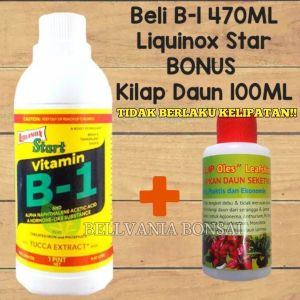 Pupuk Vitamin B1 Original Liquinox 470ml Free 1 Kilap Daun