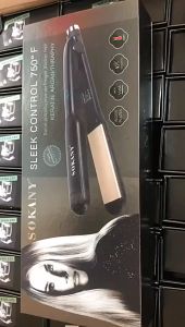 【COD】Sokany portable hair straightener and curler iron 2 in 1 Professional Edition Electric Fast Hot Perm New Design Professional Style Infrared Ion Ceramic Hair Straightener Flat Iron Constant Temperature Daily Straight Hair Styling Tools (Black)