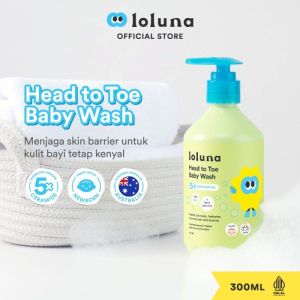 Loluna Baby Face Body Lotion Head To Toe Wash Sabun Shampo Losion Bayi - Lolunababy Hair Lotion Spray Losion Skincare Skin Care Anak Bayi Kream Cream Baby Wajah Muka Badan Sabun Mandi Shamoo Rambut Cerapair Rash Cream Krim Losion Bath Bomb Bathbomb