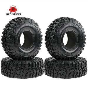 RED SPIDER 4 Cái 1.9 Inch Cao Su Beadlock Bánh Lốp Xe Cho Trục SCX10 III SCX10 Pro Redcat Gen8 TRX-4 AXI03007 Xe Ô Tô Điều Khiển Từ Xa Phụ Kiện