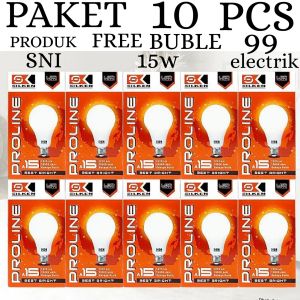 BOHLAM LED / LAMPU LED PROLINE PUTIH GARANSI 1 TAHUN 5W-23W PAKET 10PCS