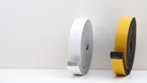 Air Conditioner Foam-2 Rolls 1 Inch Wide X 1 Inch Thick Total 13 Feet Long AC Foam Weather Stripping Insulation Tape for Face Shields Headband(6.5ft x 2 Rolls)