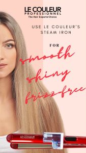 Le Couleur Professionnel - 9030 Steam Flat Iron Adjustable Titanium