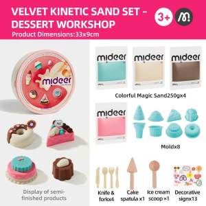🏝️SENSORY TOY 🏝️ MIDEER MAGIC COLOR KINETIC SAND PLAY SET Kids Children Fun Beach Pool Bath Toys Outdoor Gift Boy Girl Family Game Activity