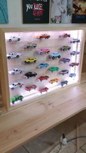 54 slot rak hot wheels diecast premium jati belanda kayu solid