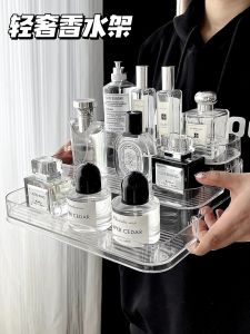 ชั้นวางเครื่องสำอาง Acrylic Multi-layer Large Capacity Perfume Skincare Organizer Desktop Storage Box Makeup Desk Organizer