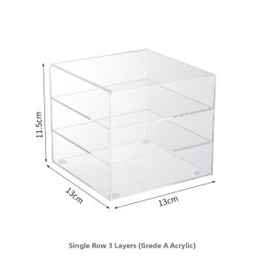 Acrylic Jewelry Box Earring Storage Drawer Velvet Multi-Functional Bracelet Ring Necklace Organizer Desktop Storage Solution
