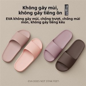 MONLEYTA | Dép đi trong nhà mùa hè chống trượt chống mùi EVA cho nữ Dép đi trong nhà tắm nhẹ thoải mái thoáng khí