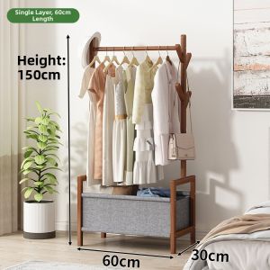Multifunctional Standup Coat Rack Storage for Bedroom