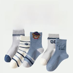 MiiOW | Tất trẻ em MiiOW thoáng khí mùa hè lớp mỏng A chống mùi thấm mồ hôi lưới thoáng khí cho bé gái học sinh tất ngắn cotton polyester