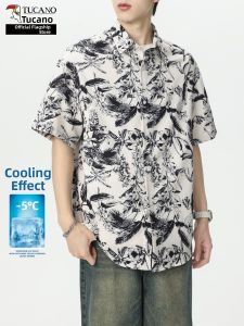 TUCANO | Cool Ice Silk Summer Short Sleeve Shirt Slim Fit